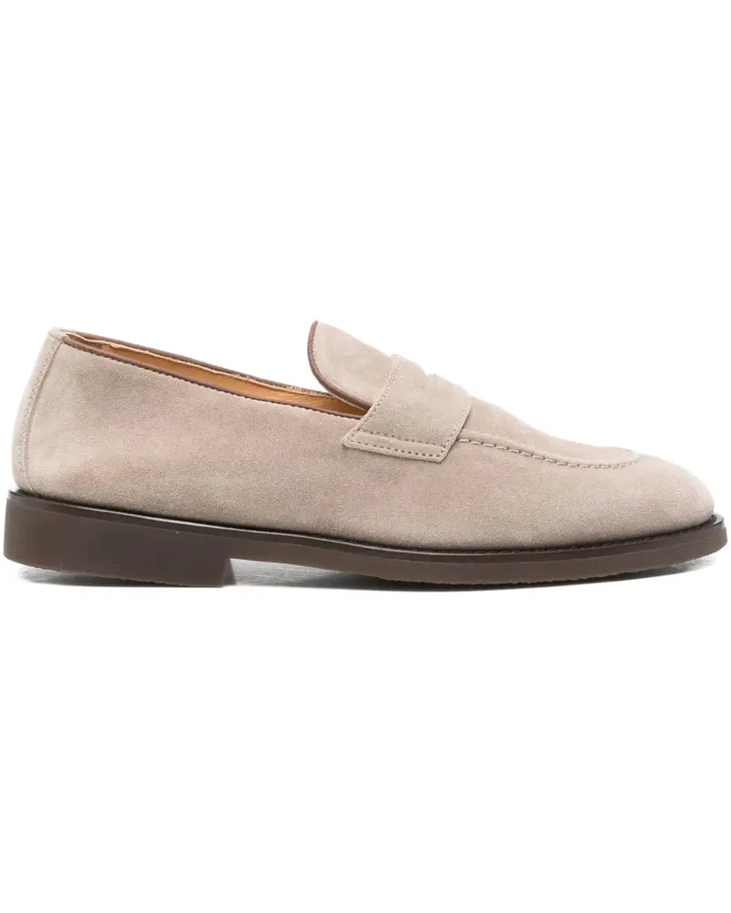 Brunello Cucinelli Loafer aus Wildleder - Nude Nude