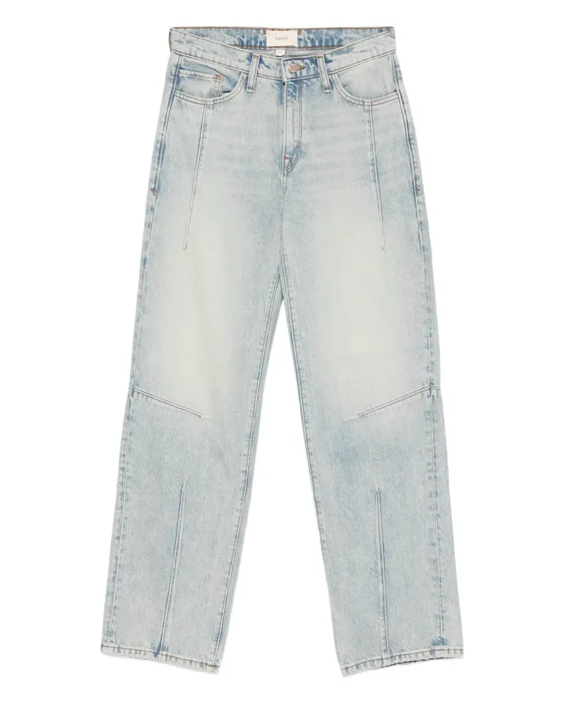 Triarchy panelled slit jeans - Blau Blau