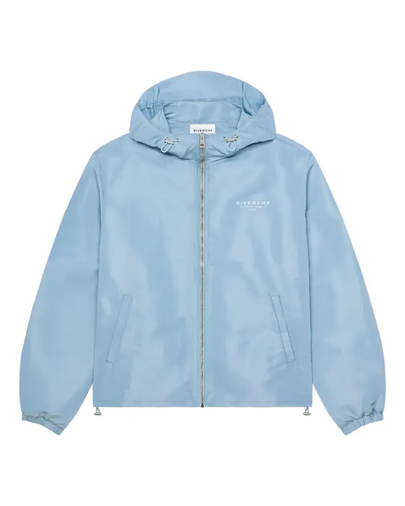Givenchy Windbreaker aus Polyfaille mit  Stamp-Stickerei - Blau Blau