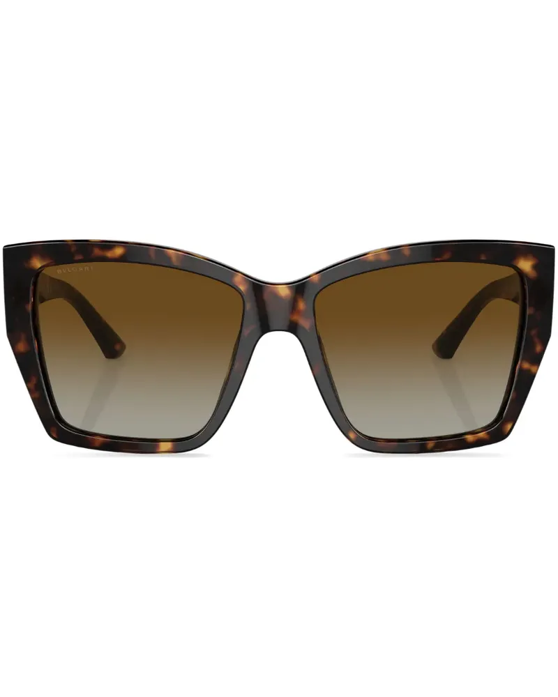 Bulgari Sonnenbrille mit Oversized-Gestell - Grün Grün
