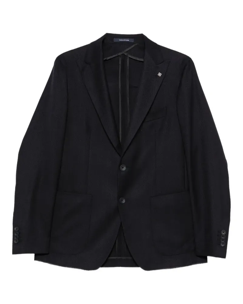 Tagliatore Sakko mit Fischgrätenmuster - Blau Blau