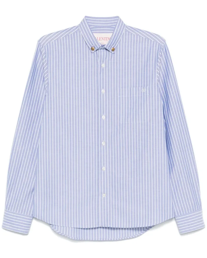 Valentino Garavani Gestreiftes Hemd - Blau Blau