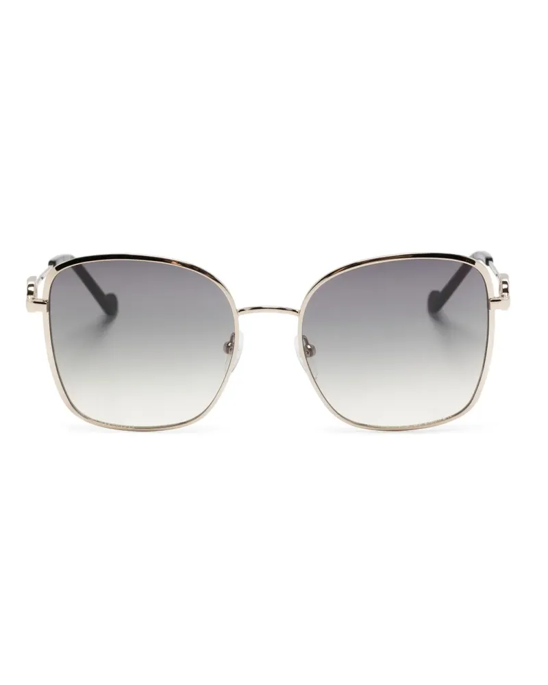 Liu Jo Sonnenbrille mit eckigem Gestell - Gold Gold