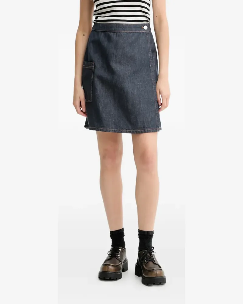 Marc O'Polo front-pocket mini skirt - Blau Blau