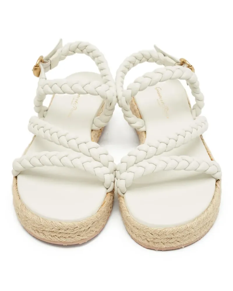 Gianvito Rossi Espadrilles mit geflochtener Sohle - Weiß Weiß