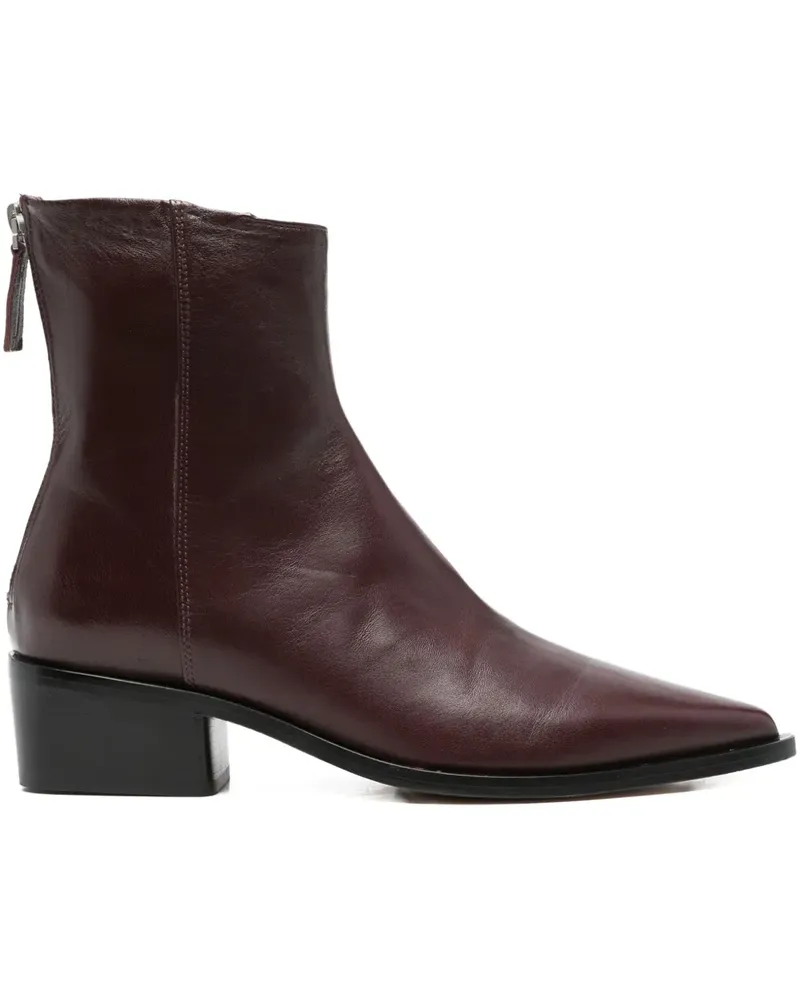 POMME D'OR Elyse pointed-toe ankle boots - Rot Rot