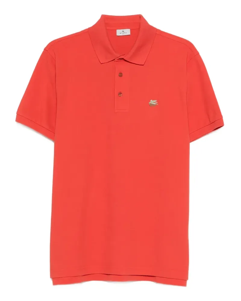 Etro button logo-detail polo shirt - Orange Orange