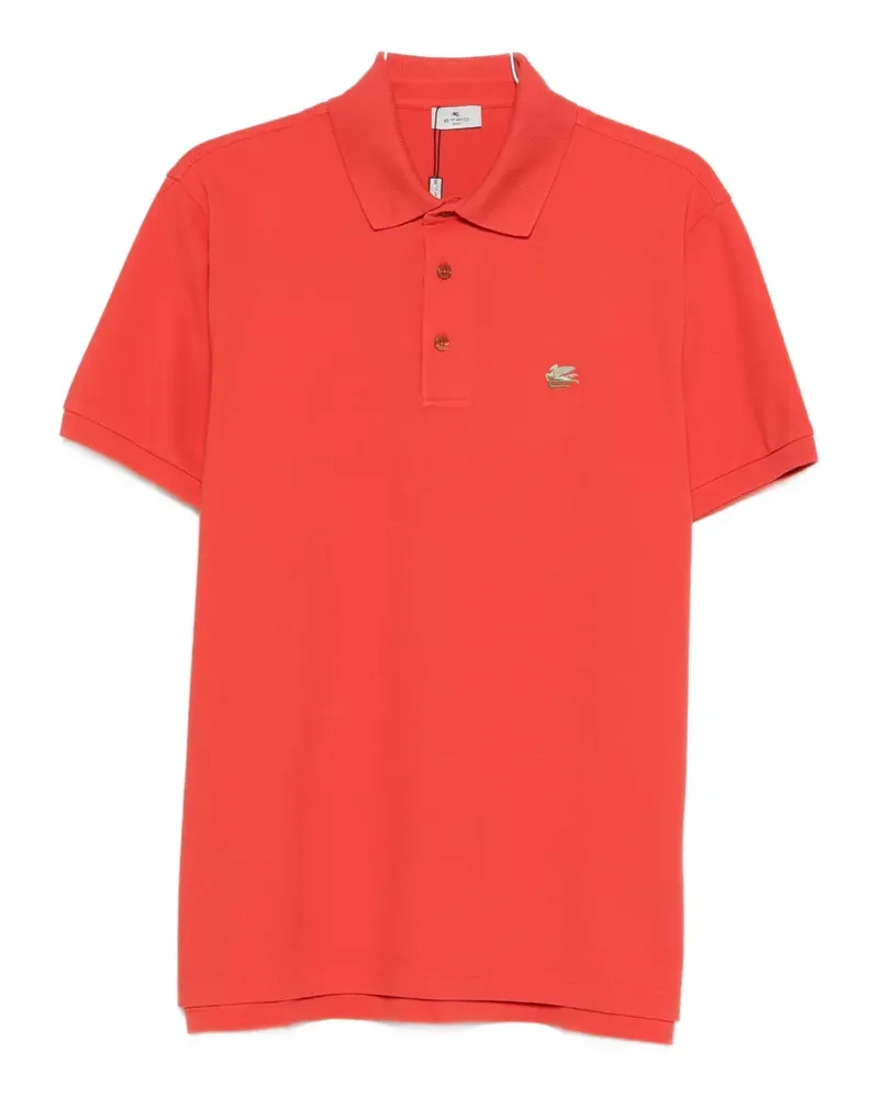 Etro button logo-detail polo shirt - Orange Orange