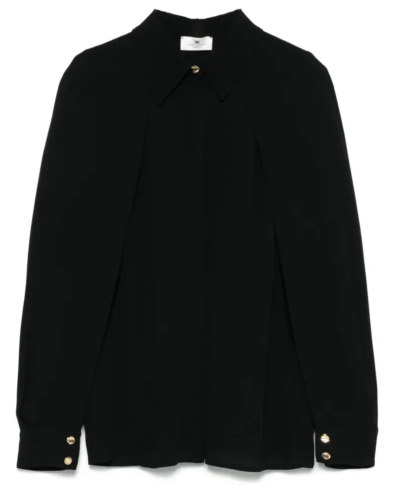 Elisabetta Franchi Hemd aus Krepp - Schwarz Schwarz