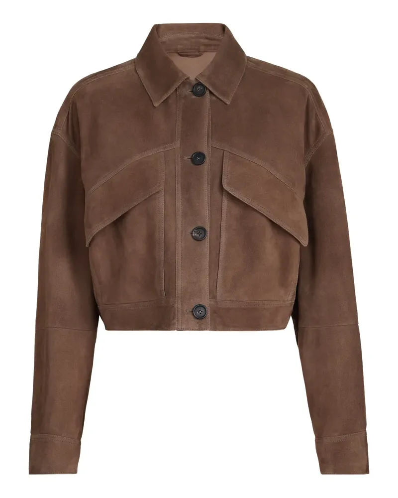 Brunello Cucinelli Jacke mit Monili-Detail - Braun Braun