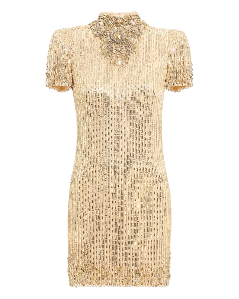 Jenny Packham Kitty Minikleid mit Rollkragen - Gold Gold