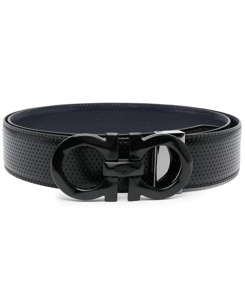Ferragamo Gürtel mit Gancini-Schnalle - Schwarz Schwarz