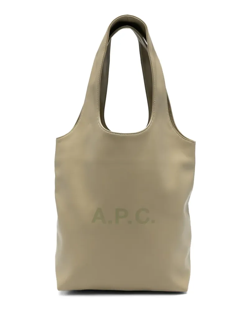 A.P.C. Shopper mit Logo-Print - Nude Nude