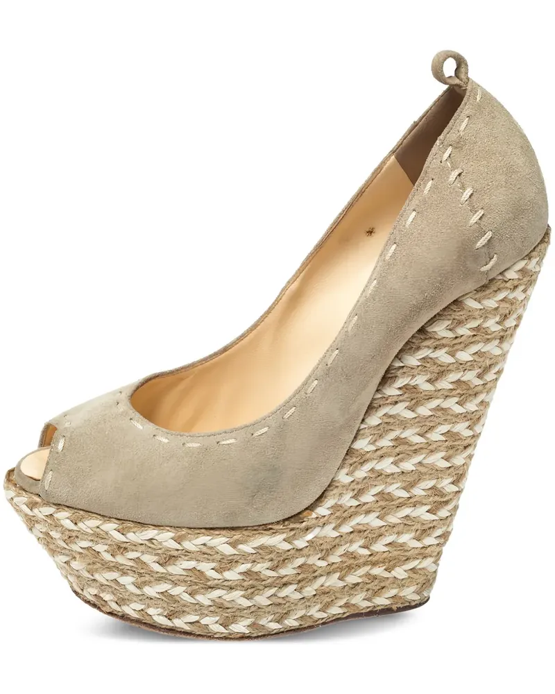 Giuseppe Zanotti Wedge-Sandalen mit Espadrillesohle - Nude Nude
