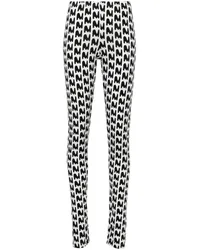 MSGM Leggings mit Logo-Print Weiß