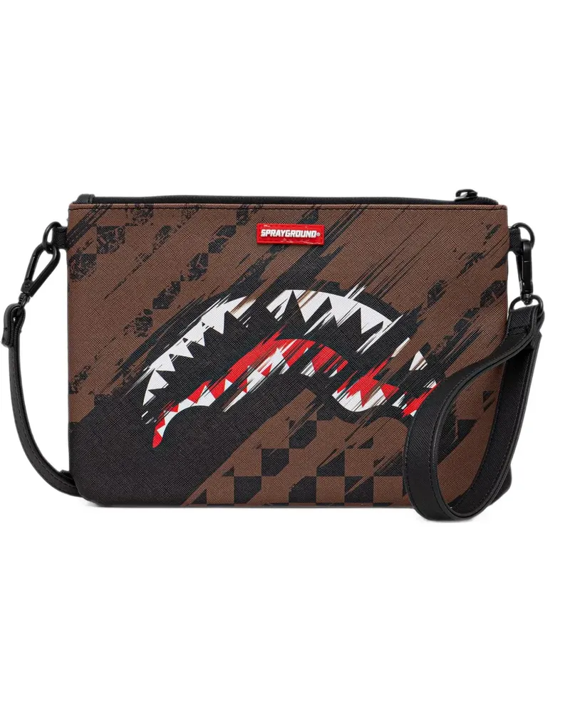 Sprayground Sharks in Paris crossbody bag - Braun Braun