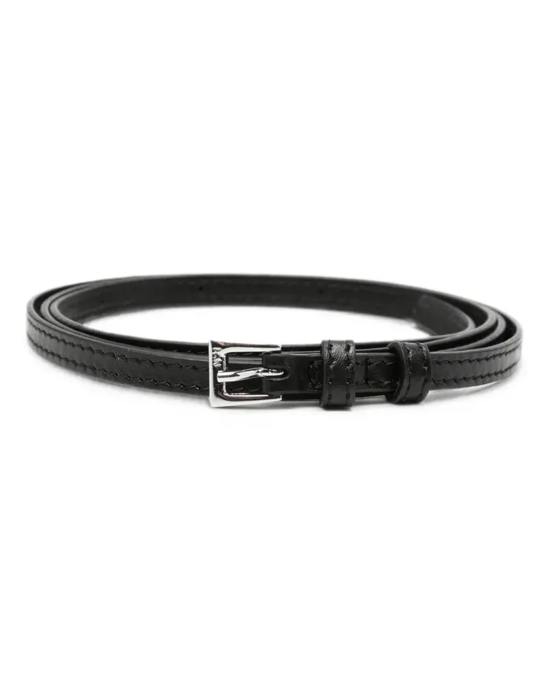 N° 21 buckle-fastening leather belt - Schwarz Schwarz