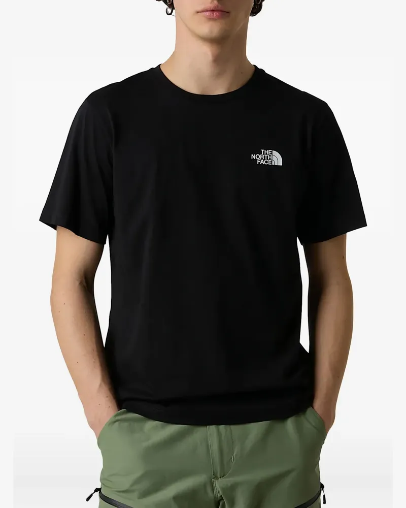 The North Face Kurzärmeliges T-Shirt mit Logo-Print - Schwarz Schwarz