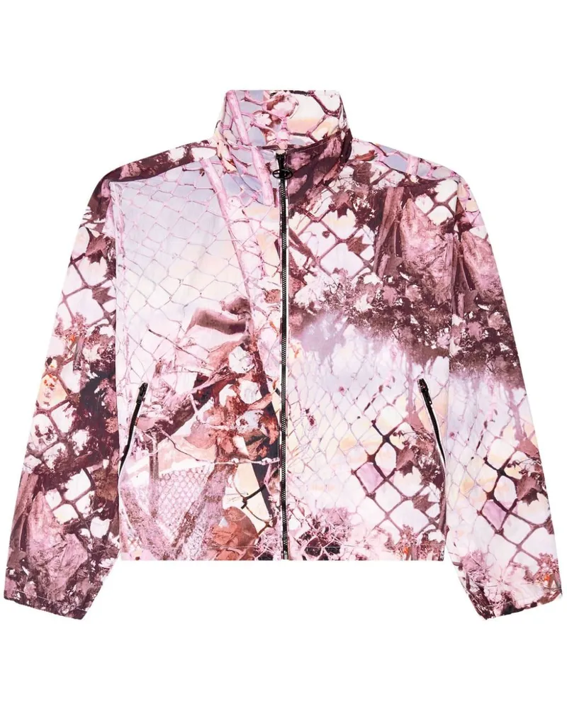 Diesel G-Windor-N1 Jacke mit Print Rosa