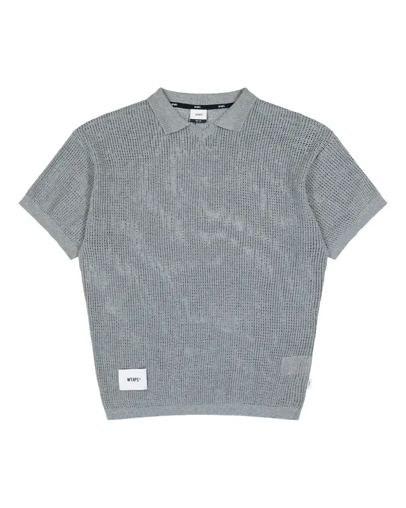 WTAPS mesh-knit polo t-shirt - Grau Grau