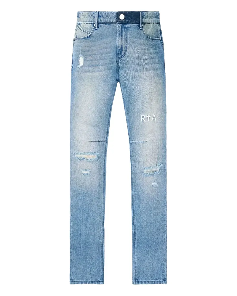 RTA Bryant distressed bootcut jeans - Blau Blau