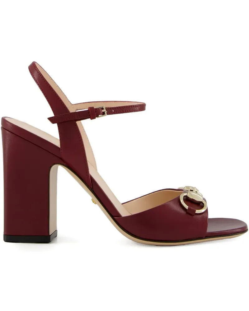 Gucci Sandalen mit Horsebit 95mm - Rot Rot
