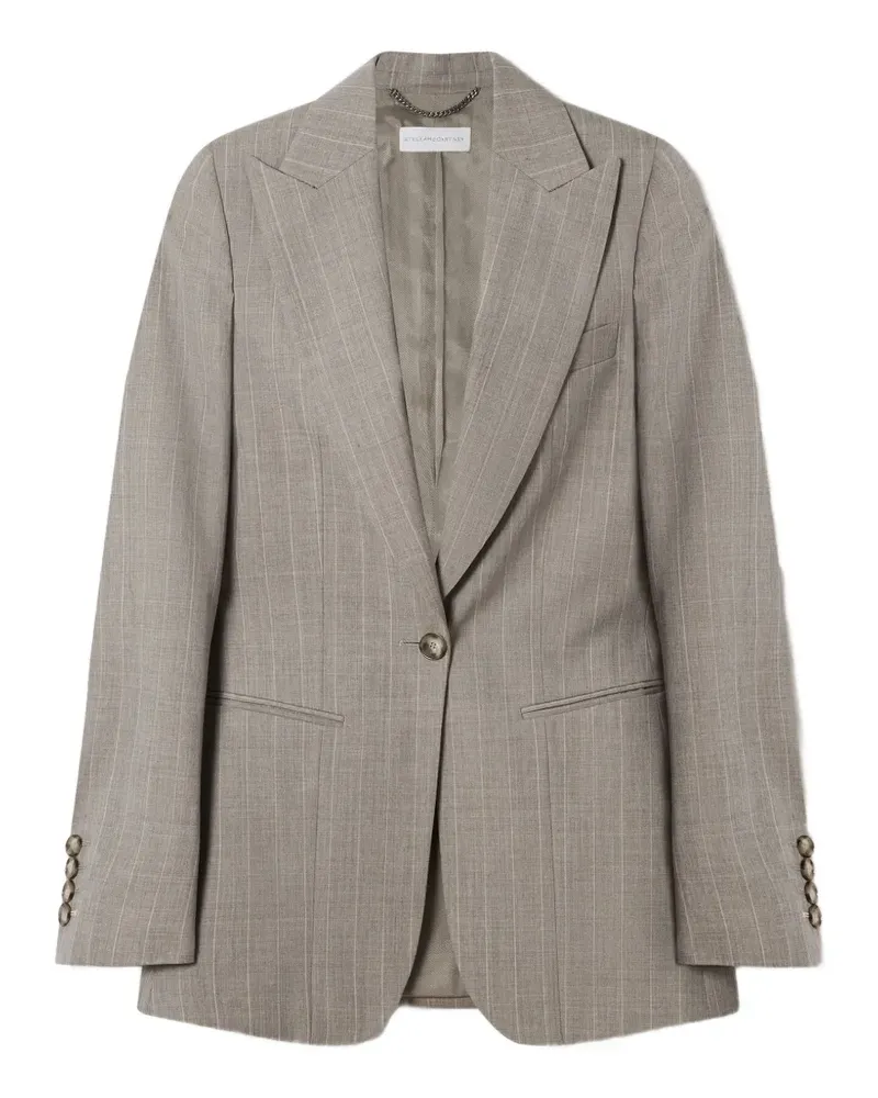 Stella McCartney Gestreifter Blazer - Nude Nude