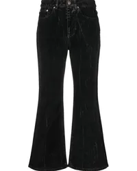 Stella McCartney Ausgestellte Cropped-Jeans Schwarz