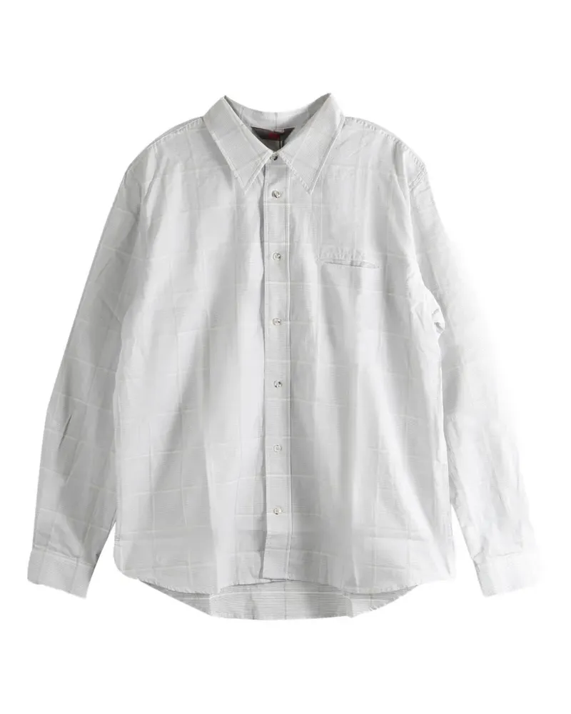 KIKO KOSTADINOV check shirt - Weiß Weiß