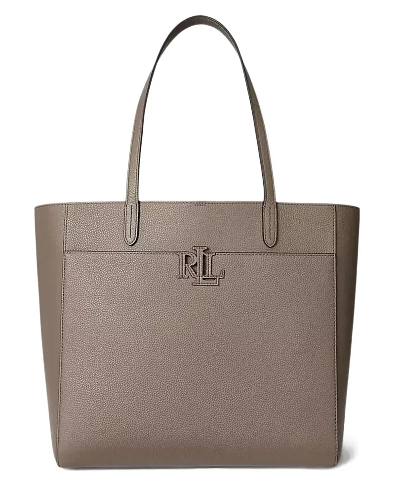 Ralph Lauren Large Cameryn logo-plaque tote bag - Braun Braun