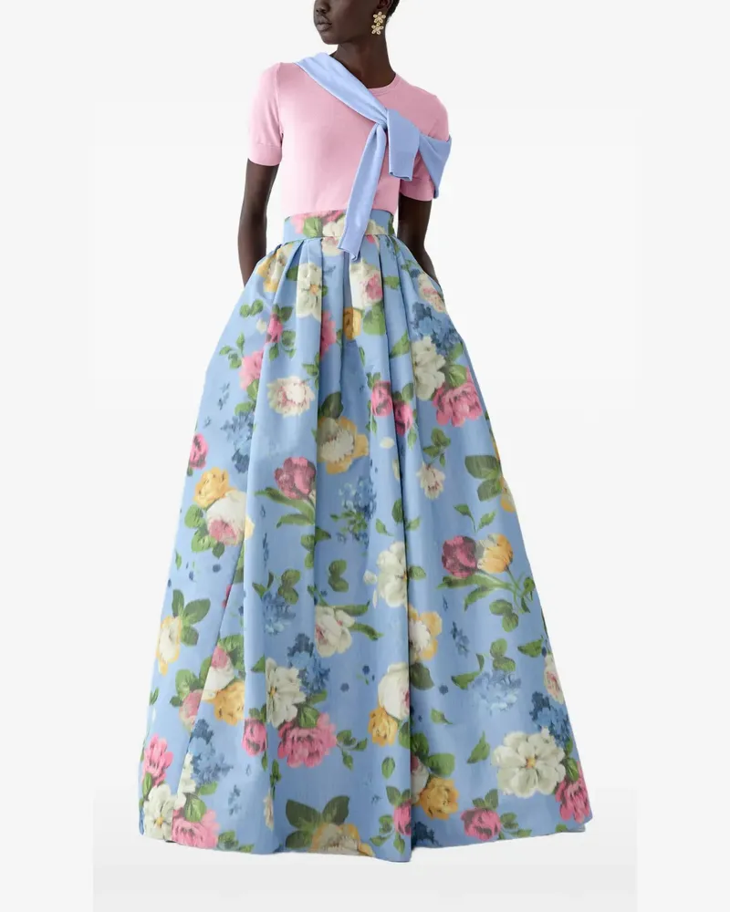 Carolina Herrera New York crewneck top - Blau Blau