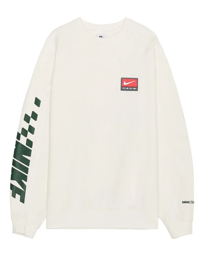 Nike Sportswear Trend "Sail/Black" Fleece-Sweatshirt - Weiß Weiß