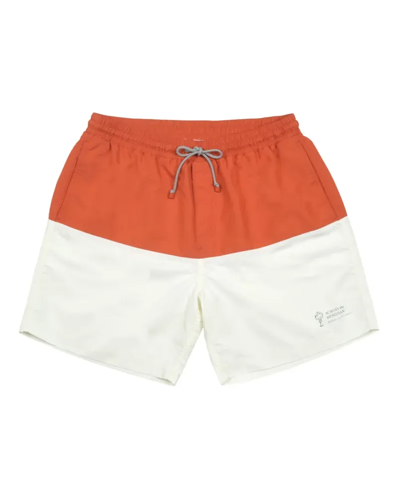 Brunello Cucinelli drawstring swim shorts - Orange Orange