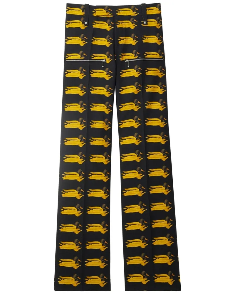 Burberry Hose mit Enten-Print - Gelb Gelb