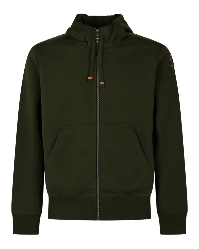 Parajumpers Charlie Easy logo-patch zip-up hoodie - Grün Grün