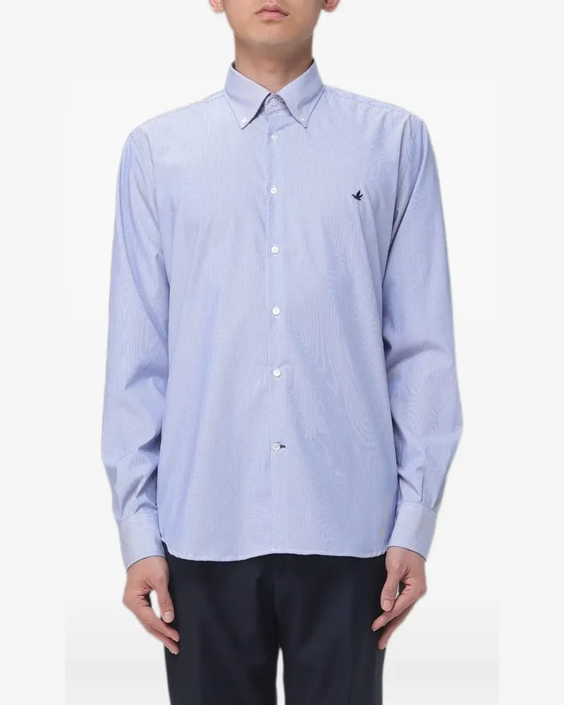 Brooksfield Gestreiftes Hemd - Blau Blau