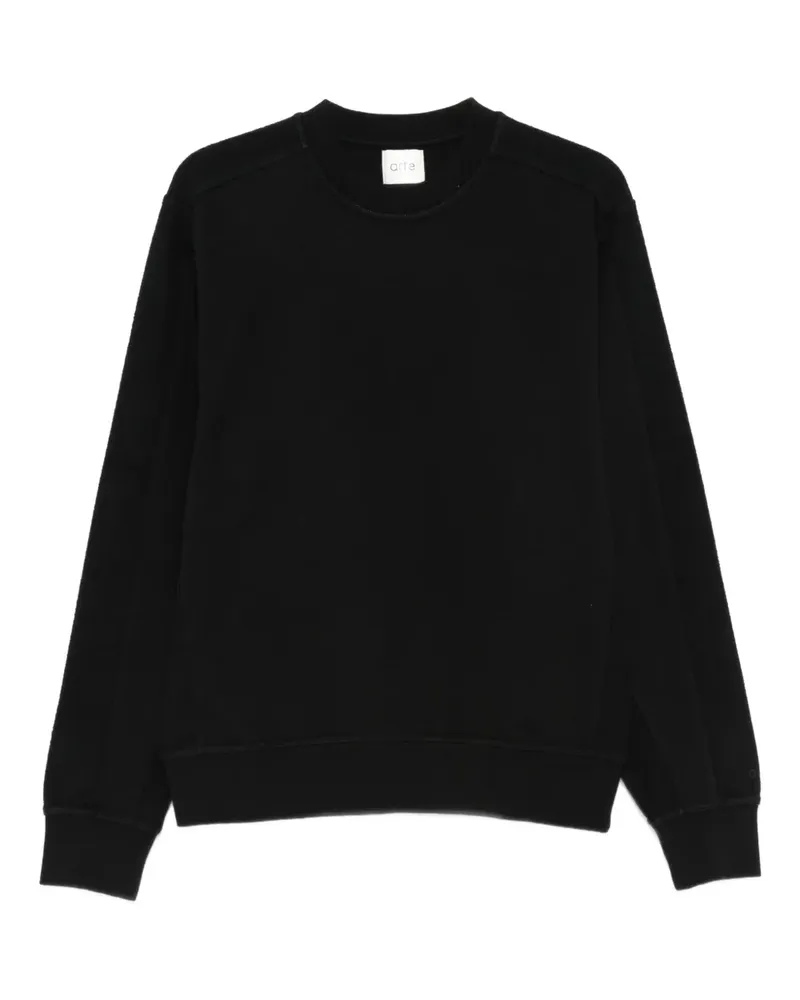 Arte Antwerp Sweatshirt mit Rundhalsausschnitt - Schwarz Schwarz
