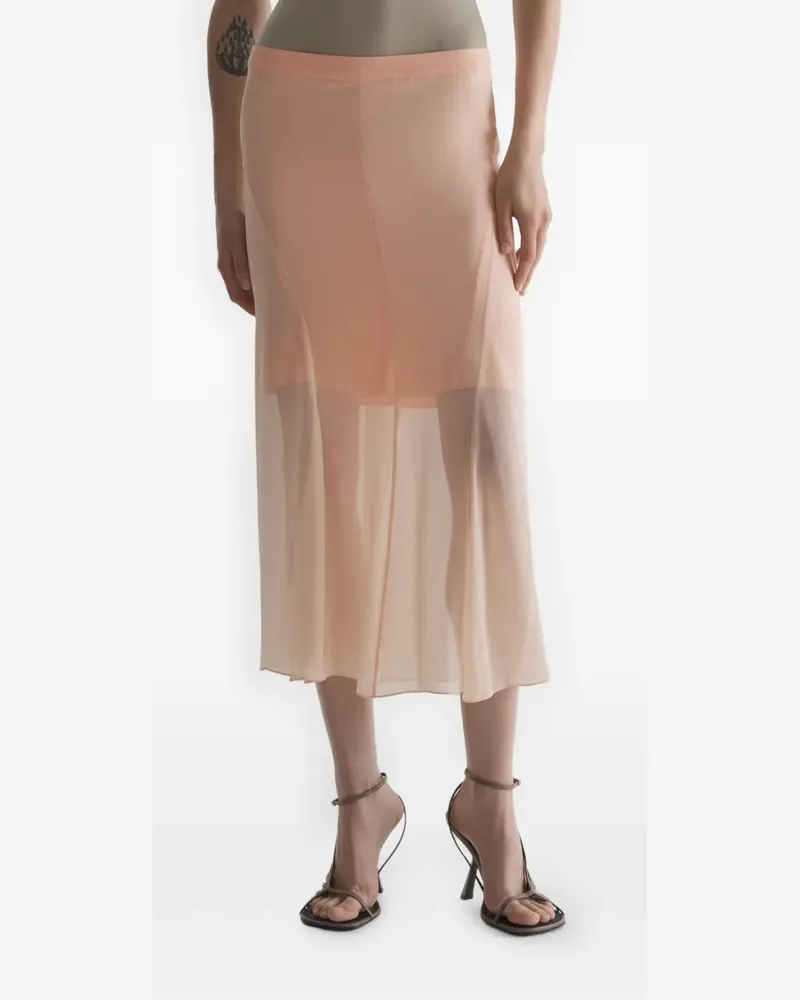 Thierry Mugler Rock aus Krepp - Orange Orange