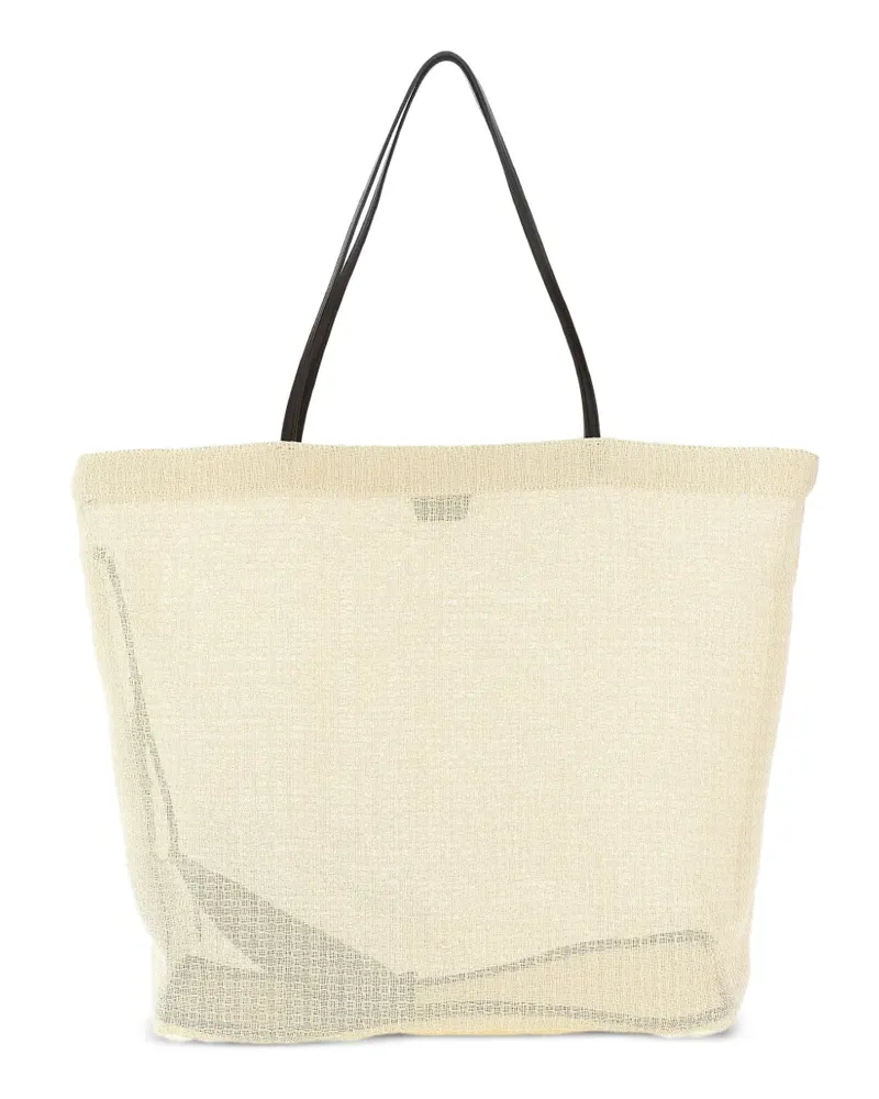 The Row Barn Tote Bag aus Mesh - Nude Nude