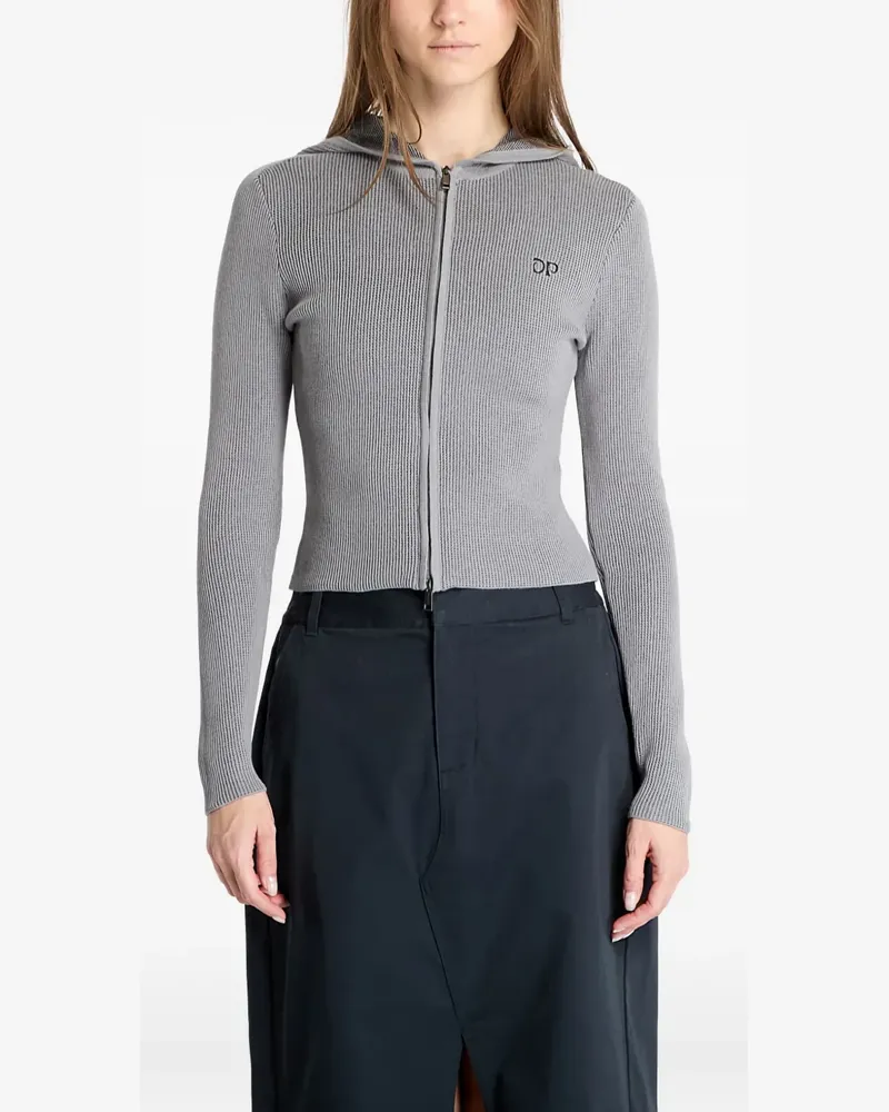 Daily Paper Langärmeliger Hoodie - Grau Grau