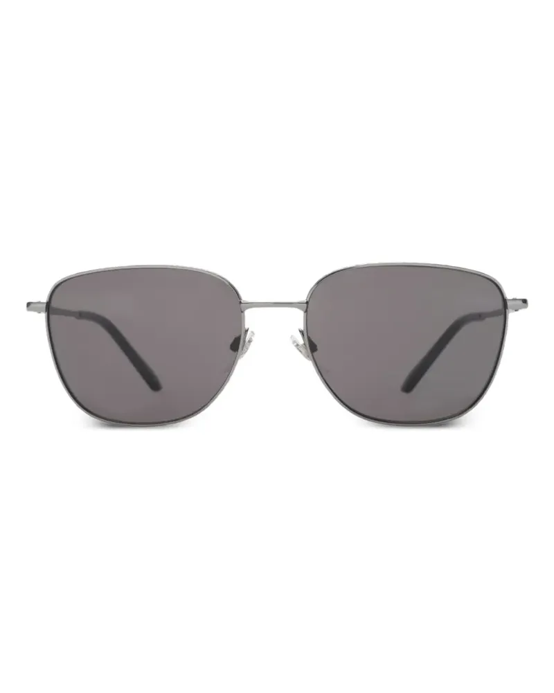 Burberry Eckige Check Sonnenbrille - Silber Silber