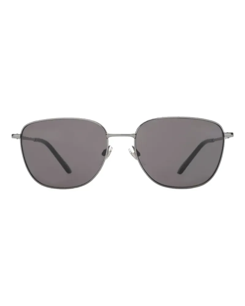 Burberry metal Check square sunglasses - Silber Silber