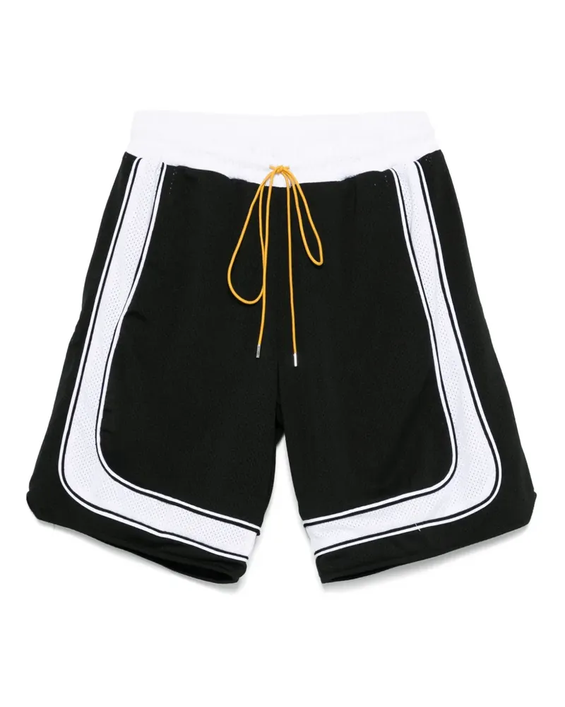 RHUDE Joggingshorts mit Kordelzug - Schwarz Schwarz