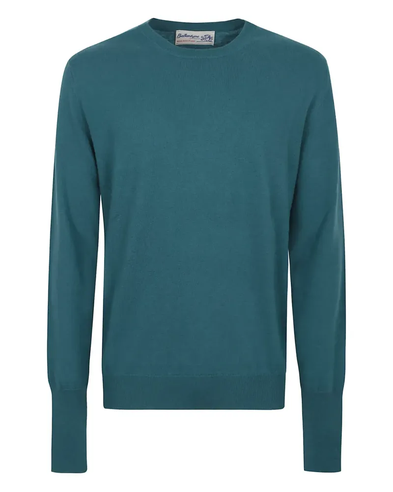 Ballantyne Kaschmirpullover mit rundem Ausschnitt - Blau Blau