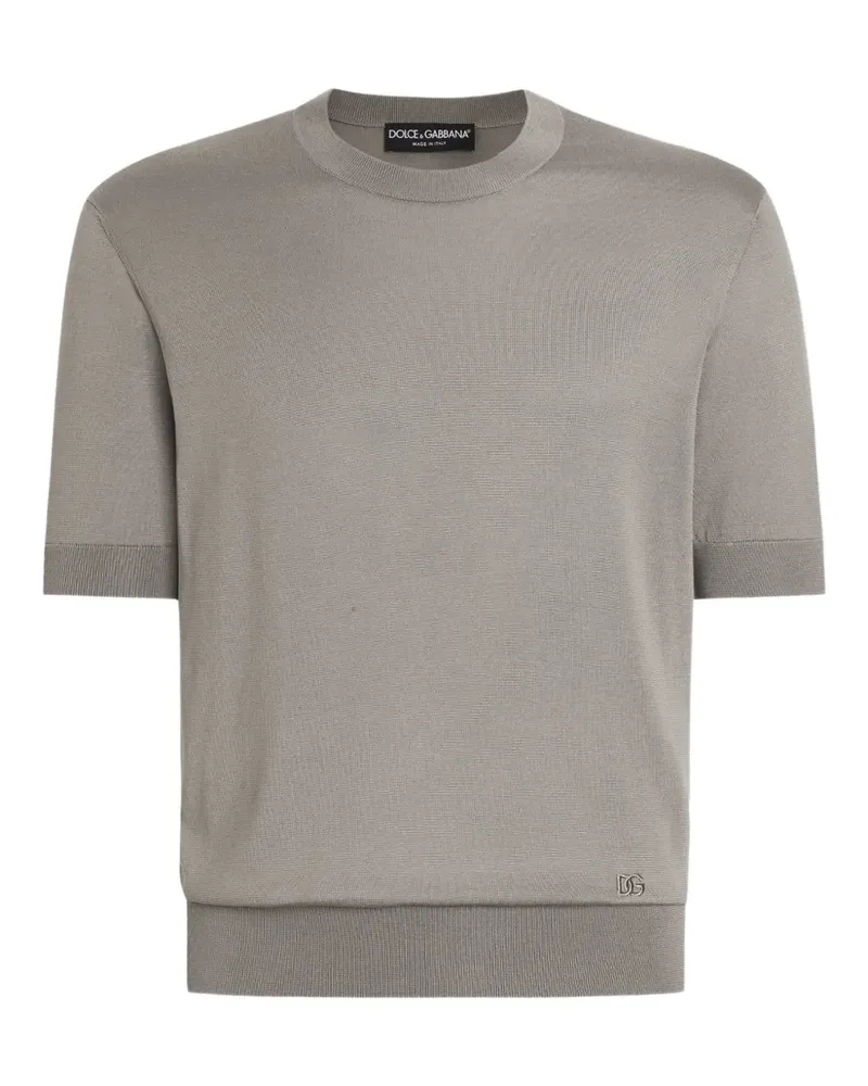Dolce & Gabbana T-Shirt mit Rundhalsausschnitt - Grau Grau