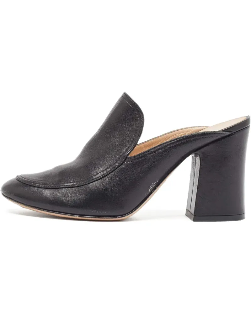 Gianvito Rossi Pre-owned Mules mit Blockabsatz - Schwarz Schwarz