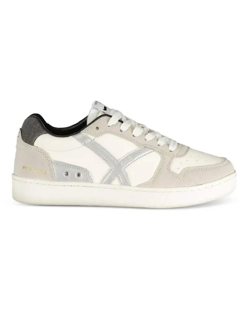 Gas panelled perforated sneakers - Weiß Weiß