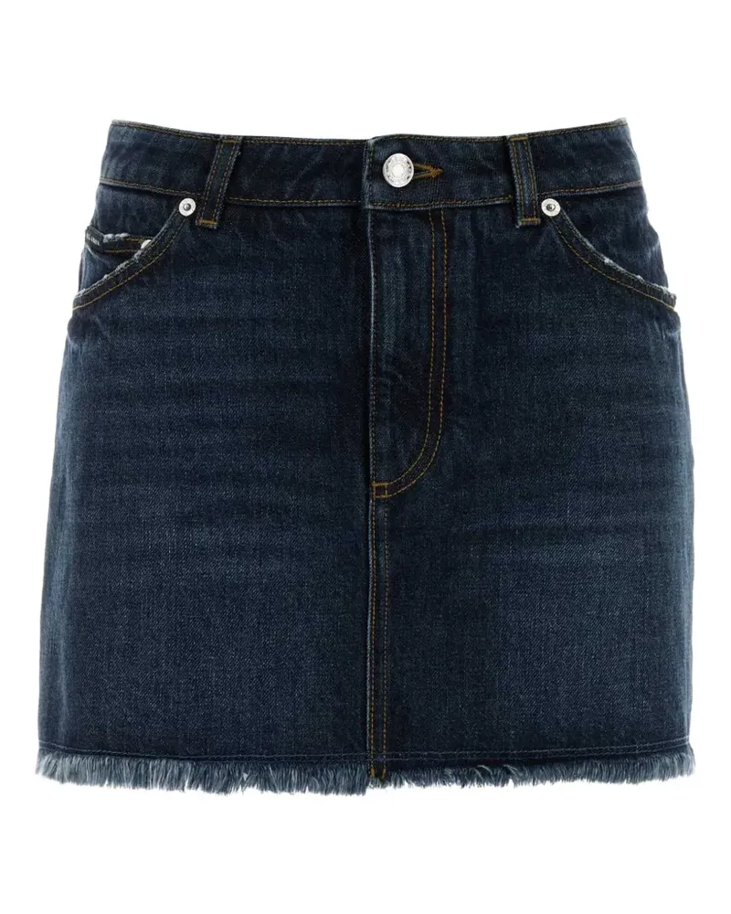 Dolce & Gabbana Ausgefranster Jeans-Minirock - Blau Blau