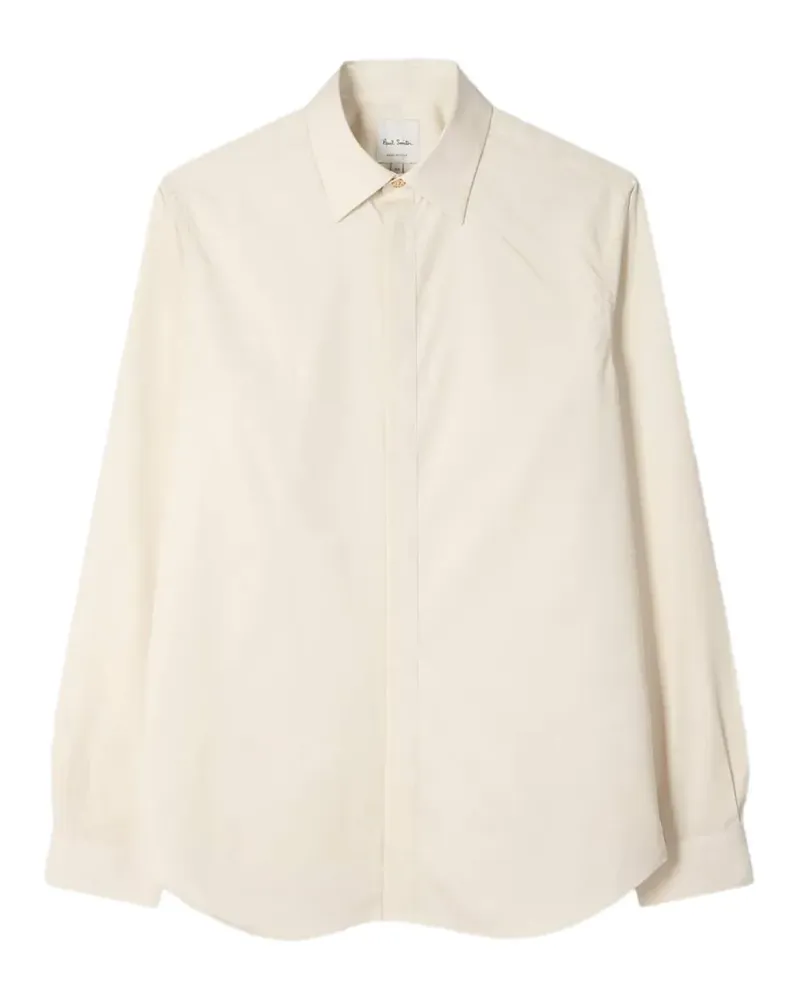 Paul Smith T-Shirt mit gestreiften Bündchen - Nude Nude