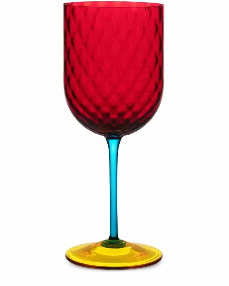 Dolce & Gabbana Weinglas aus Muranoglas - Rot Rot